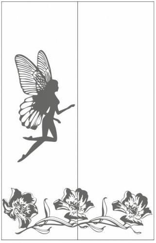 Пескоструйный рисунок Ангелы Феи 55